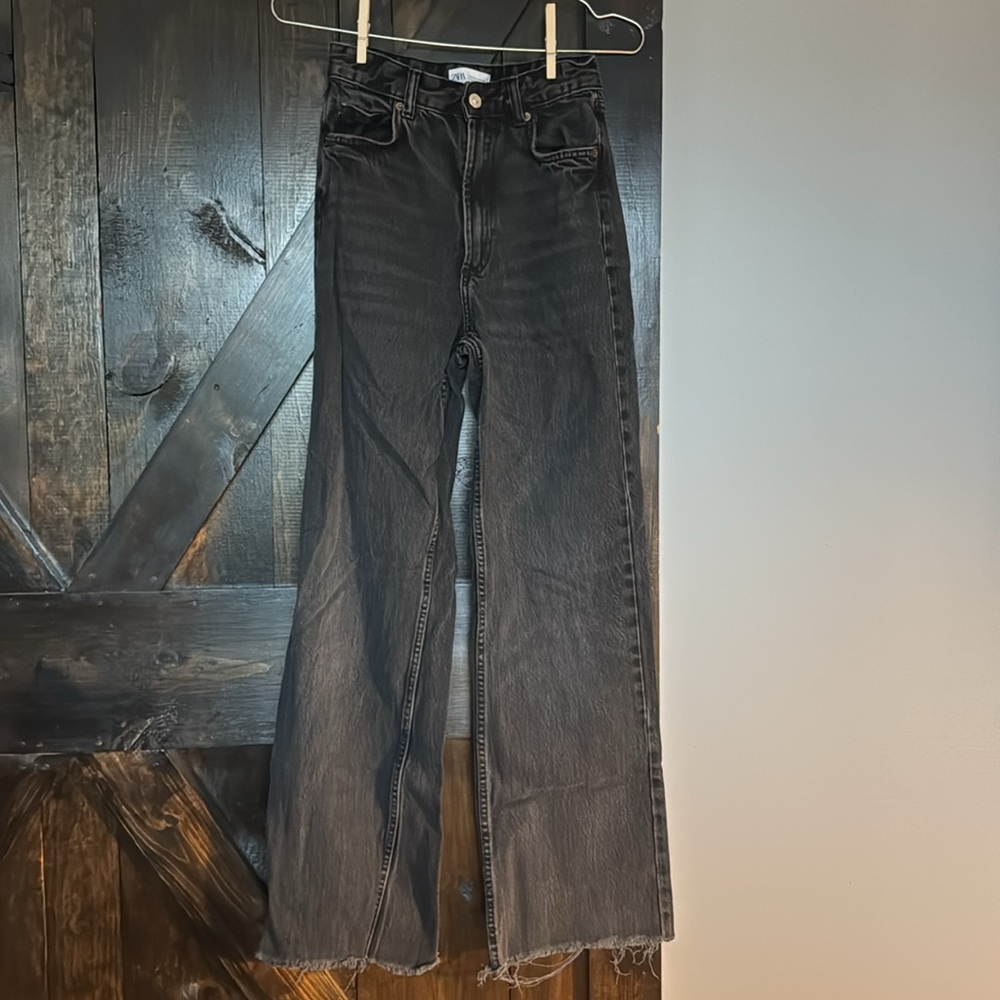 Zara Black Straight Leg Jeans